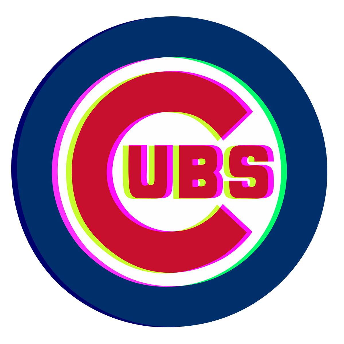 Phantom Chicago Cubs logo iron on paper